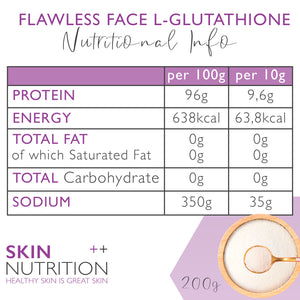 200g Flawless Face L-Glutathione Collagen