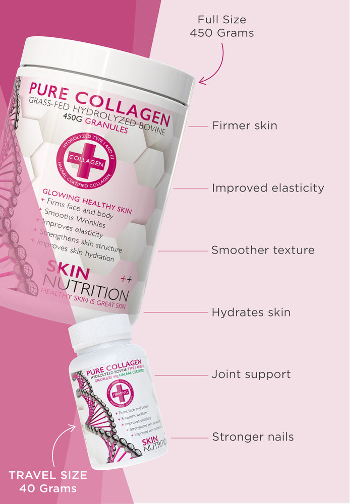 Pure Collagen Granules Halal Certified - Travel Size 40g