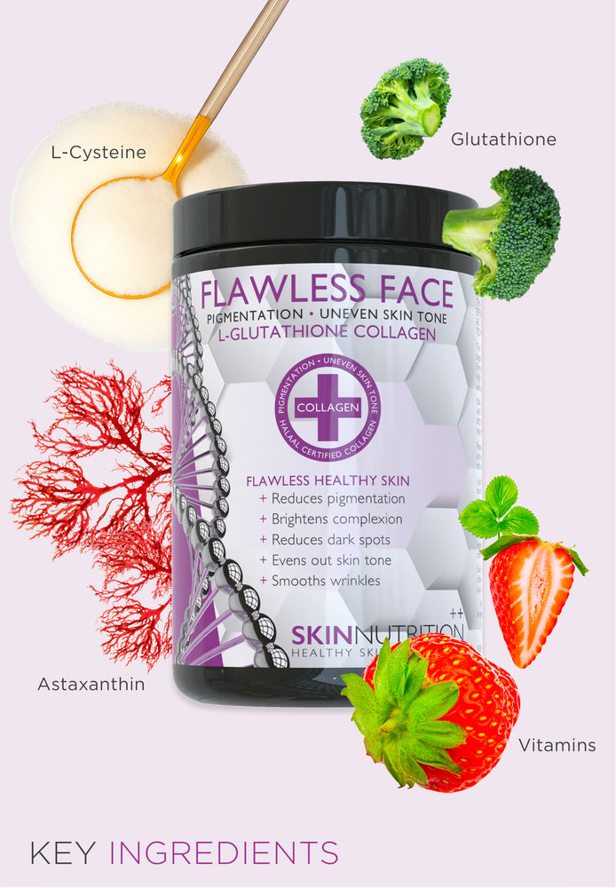 Flawless Face L-Glutathione Collagen - 200g Skin Nutrition SA Flawless Face L-Glutathione Collagen - 200g Skin Nutrition SA