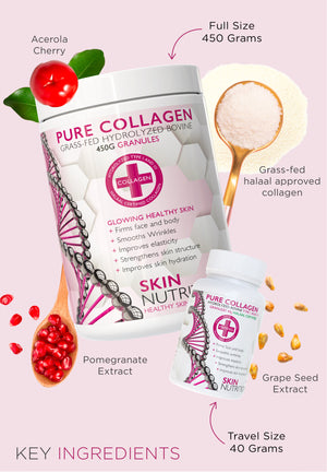 Pure Collagen Granules Halal Certified - Travel Size 40g