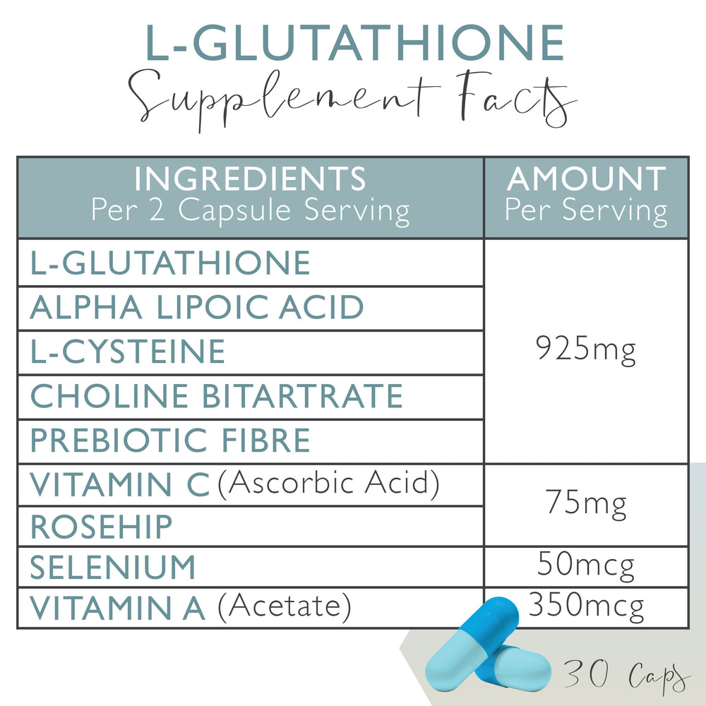 30 Capsules L-Glutathione