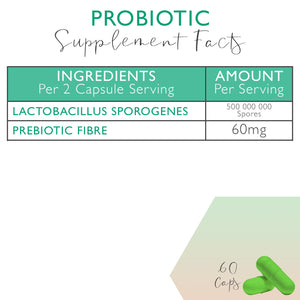 60 Capsules Probiotic