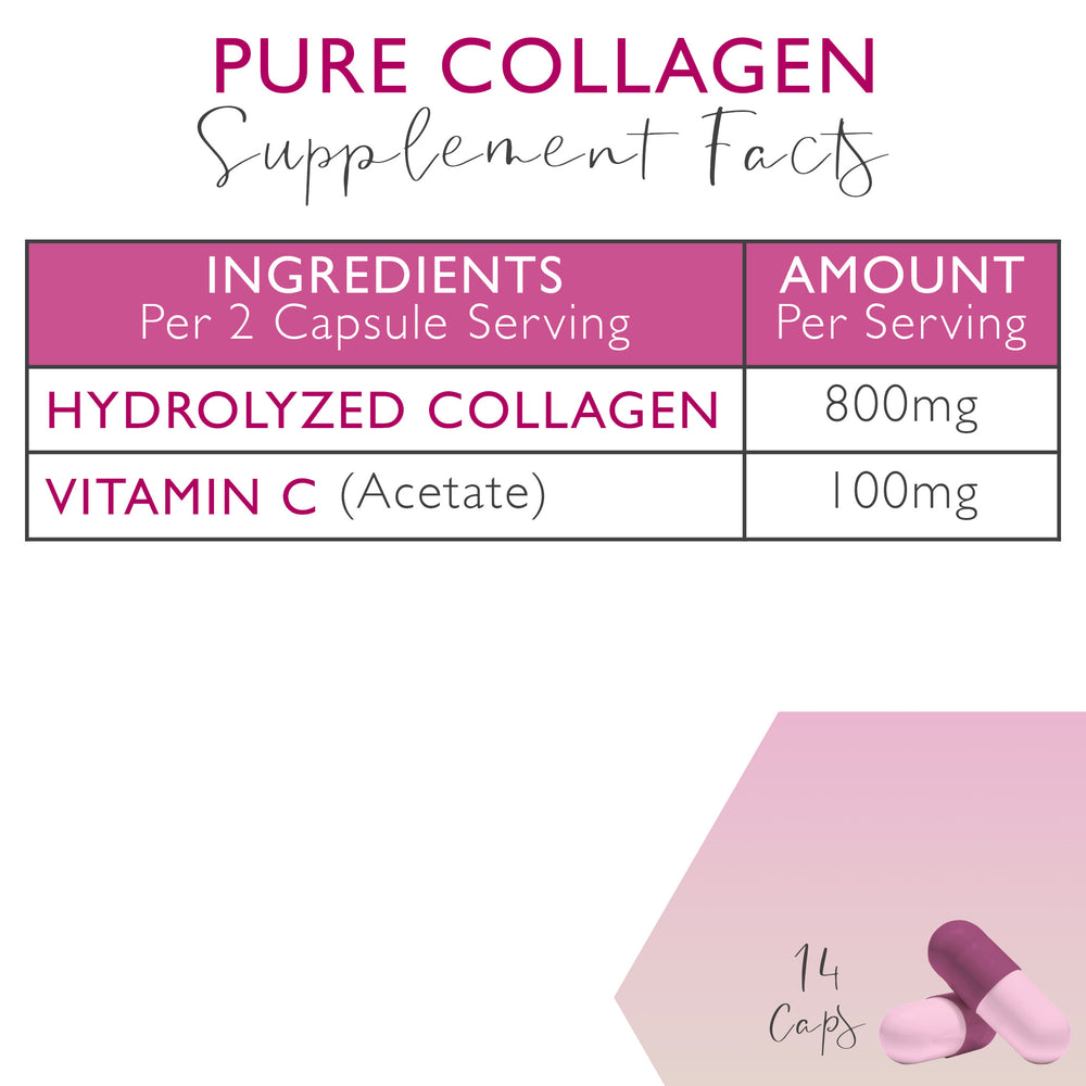 14 Caps Pure Collagen <br> Halal Certified