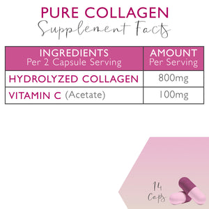 14 Caps Pure Collagen <br> Halal Certified