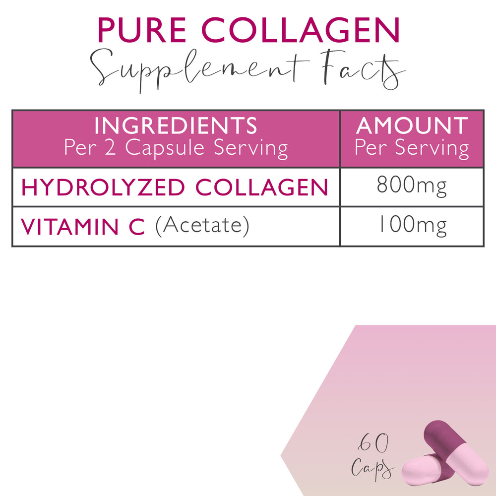 60 Capsules Pure Collagen <br> Halal Certified